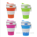 350ml Travel Foldable Camping Folding Silicone Coffee Cups